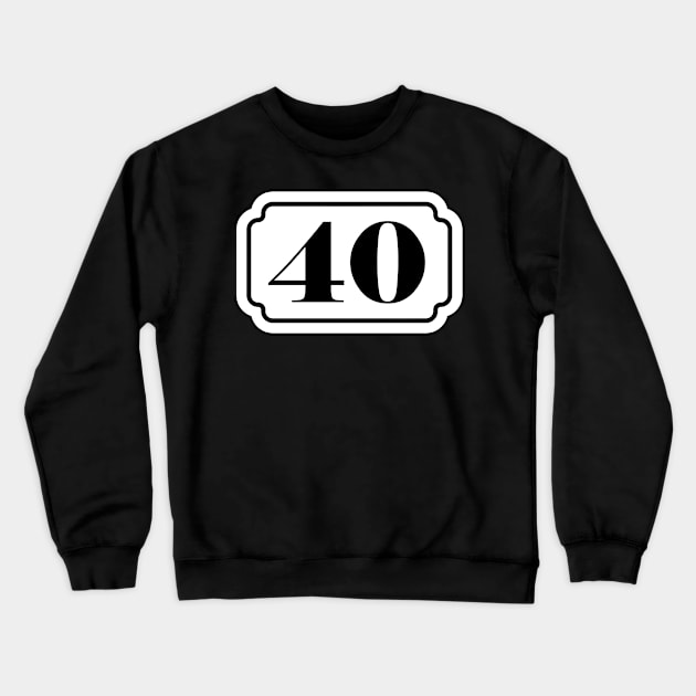 40 40th 4 Years 1981 Give A Present Crewneck Sweatshirt by elWizKhalifa